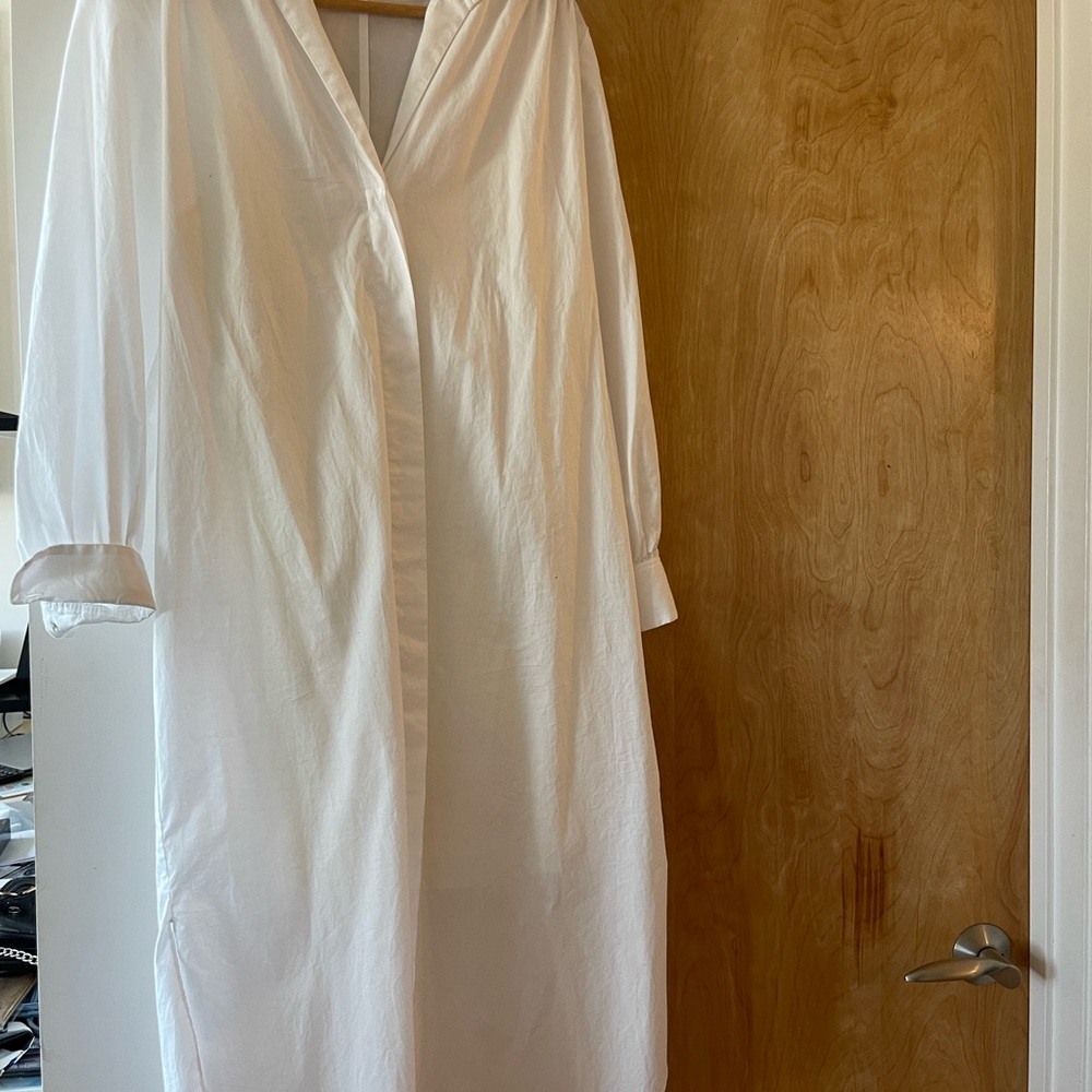 Boss Classic White Long Sleeve Dress NWT